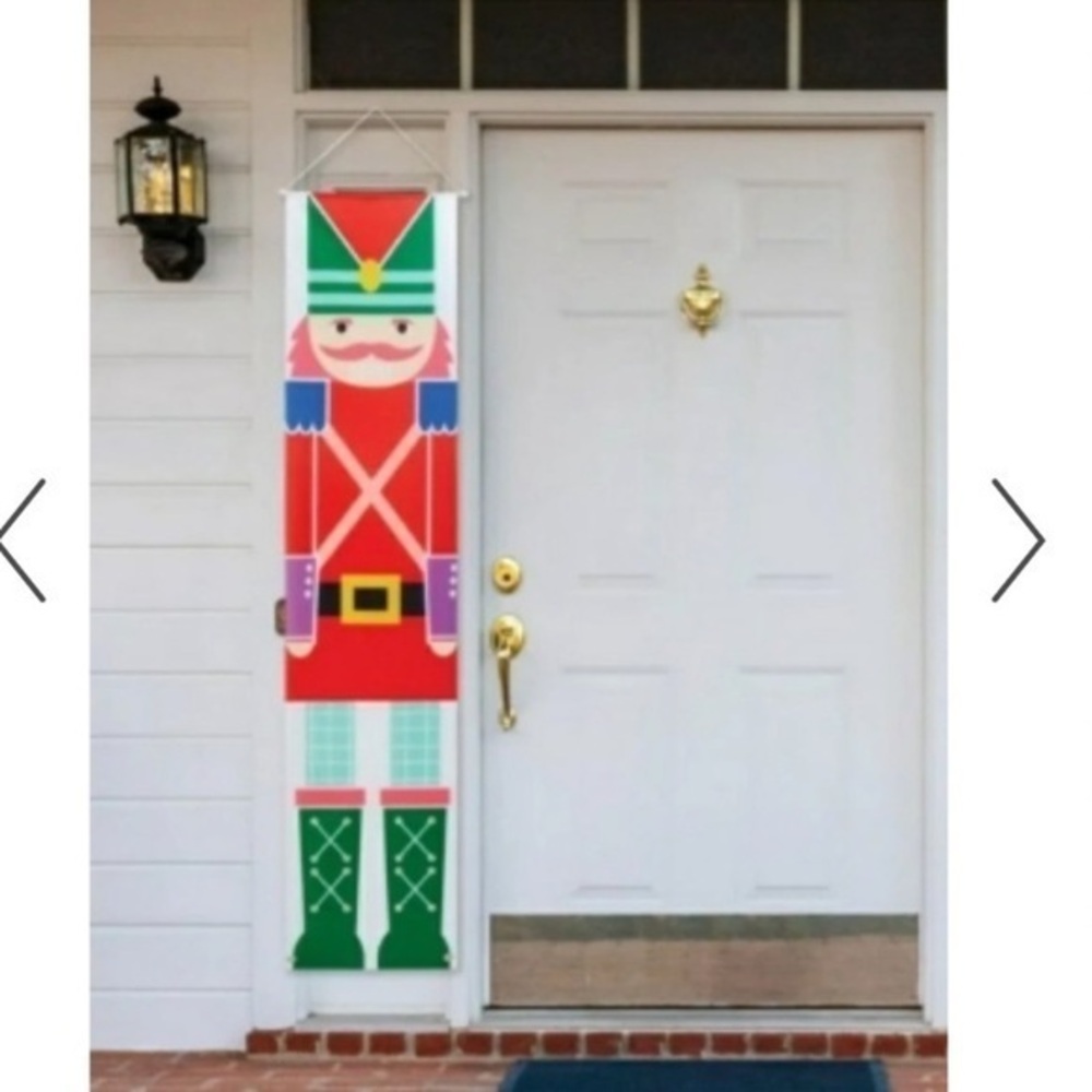 Christmas Nutcracker Decor Outdoor Holiday Xmas Porch Sign Door Decorations